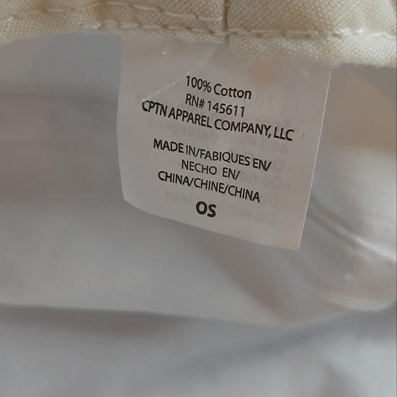 CPTN Apparel Bucket Hat/ Soul Mates/ Embroidered 100% Cotton White Canvas - Picture 10 of 12